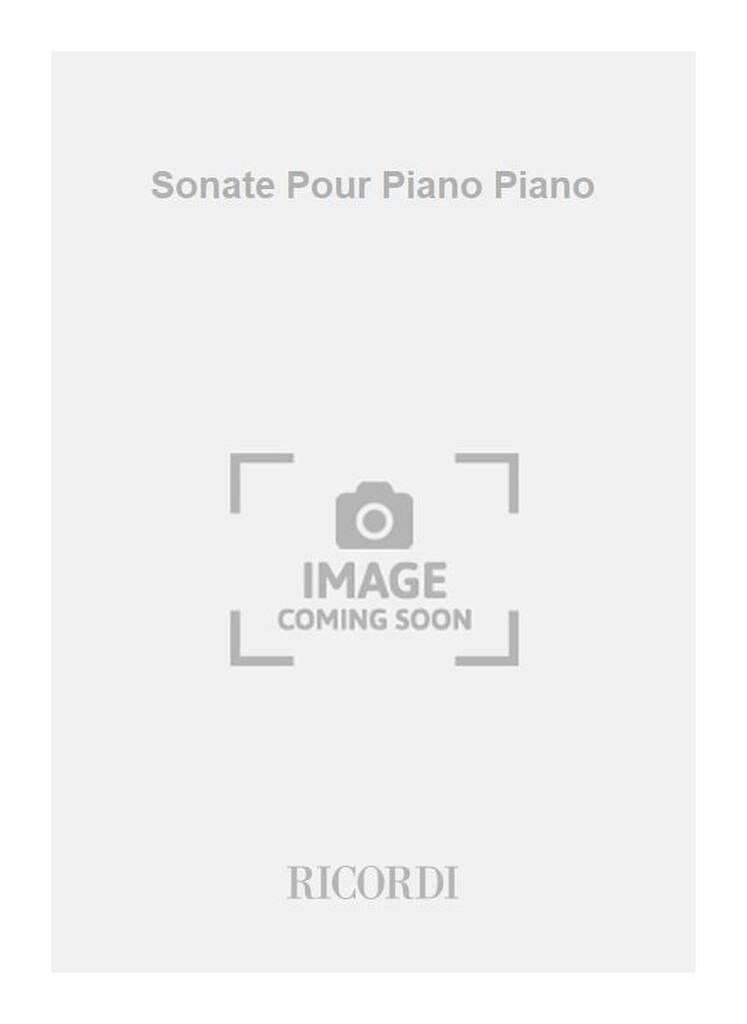 Sonate Pour Piano Piano